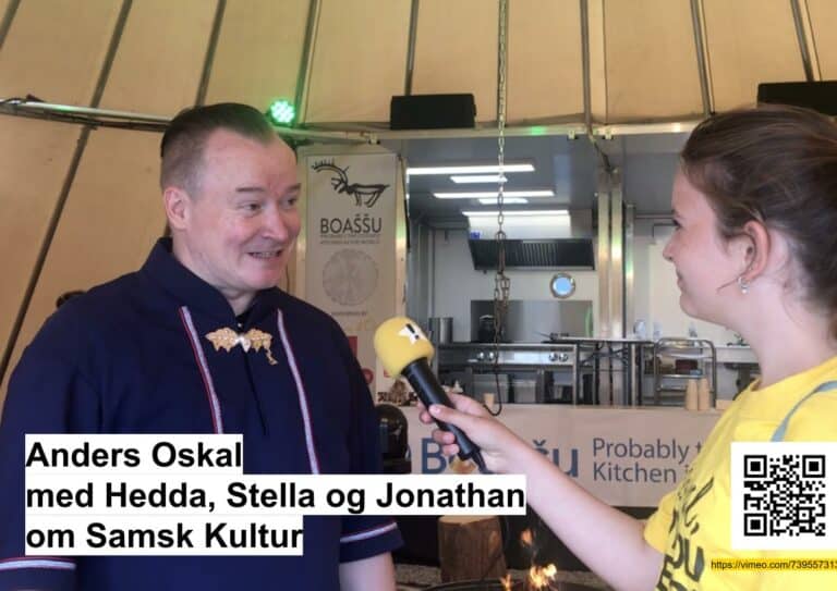 Anders Oskal med Hedda Stella og Jonathan om Samisk Kultur